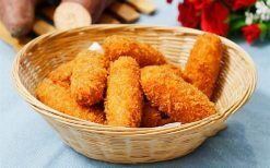 Hướng dẫn làm khoai lang kén phô mai chiên xù
